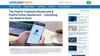 
                            12. The PayPal Cashback Mastercard & PayPal 