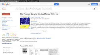 
                            8. The Pearson General Studies Manual 2009, 1/e