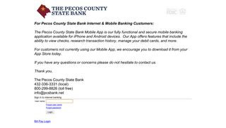 
                            7. The Pecos County State Bank - Online Banking - myebanking.net