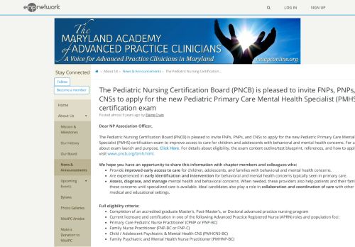 
                            9. The Pediatric Nursing Certification Board (PNCB) is pleased to invite ...