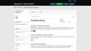 
                            5. The Pensions Regulator - data.gov.uk