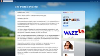 
                            12. The Perfect Internet: Recap Webinar Wazzub/Perfectinter.net May 16