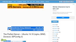
                            10. The Perfect Server – Ubuntu 14.10 (nginx, BIND, Dovecot, ISPConfig 3 ...