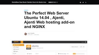 
                            9. The Perfect Web Server - Ubuntu, Ajenti Control Panel and NGINX