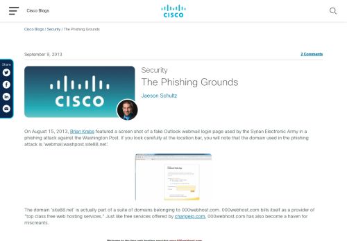 
                            8. The Phishing Grounds - Cisco Blog