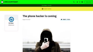 
                            13. The phone hacker is coming – Hacker Noon