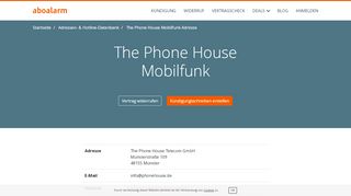 
                            5. The Phone House Mobilfunk Kündigungsadresse - Aboalarm