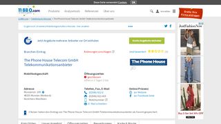 
                            9. ▷ The Phone House Telecom GmbH Telekommunikationsanbieter ...