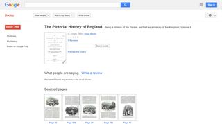 
                            10. The Pictorial History of England: Being a History of the People, as ...