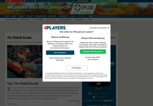 
                            11. The Pinball Arcade (PC): Test, News, Video, Spieletipps, Bilder ...