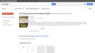 
                            11. The Playing Grounds of College Football - Google Books-Ergebnisseite