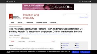 
                            10. The pneumococcal surface proteins PspA and PspC sequester host ...