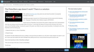 
                            11. The PokerStars app doesn't work? There is a solution - PokerGlobal.info