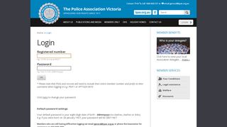 
                            11. The Police Association Victoria - Login