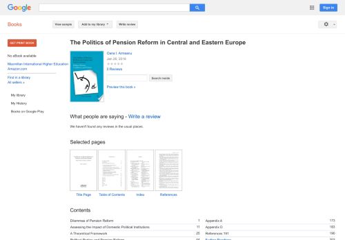 
                            4. The Politics of Pension Reform in Central and Eastern Europe