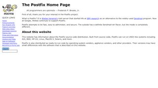 
                            11. The Postfix Home Page