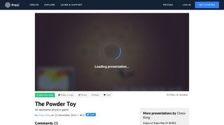 
                            10. The Powder Toy by Chess King on Prezi