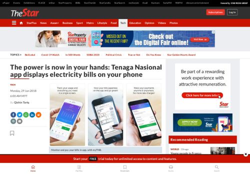 
                            12. The power is now in your hands: Tenaga Nasional app displays ...