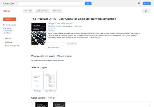 
                            10. The Practical OPNET User Guide for Computer Network Simulation