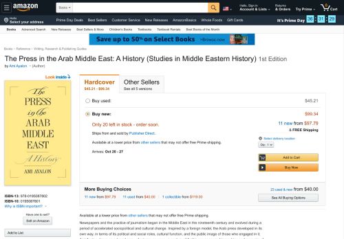 
                            8. The Press in the Arab Middle East: A History (Studies in Middle ...