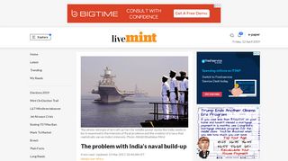 
                            10. The problem with India's naval build-up - Livemint