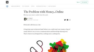 
                            10. The Problem with Money…Online – safenetwork – Medium