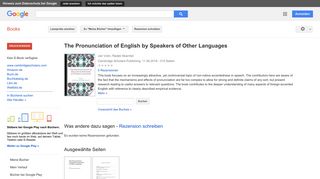 
                            11. The Pronunciation of English by Speakers of Other Languages