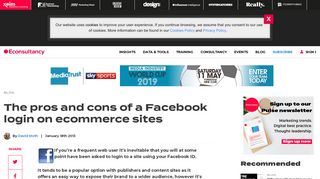 
                            12. The pros and cons of a Facebook login on ecommerce sites ...
