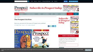
                            8. The Prospect Archive | Prospect Magazine