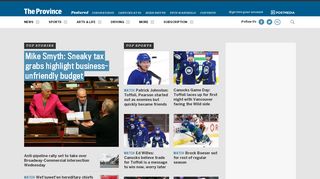 
                            10. The Province: Vancouver, BC News, Sports & Breaking Headlines