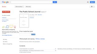 
                            13. The Public School Journal - Keputusan Buku Google