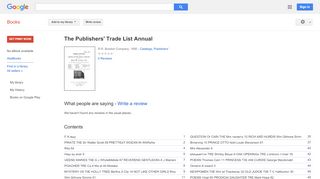
                            10. The Publishers' Trade List Annual