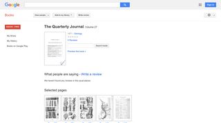 
                            12. The Quarterly Journal - Google बुक के परिणाम