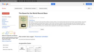 
                            12. The Quest for the World Record Bass