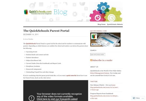 
                            3. The QuickSchools Parent Portal | School Management & ...