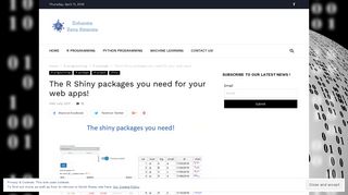 
                            11. The R Shiny packages you need for your web apps! - Enhance Data ...