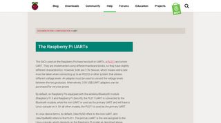 
                            7. The Raspberry Pi UARTs - Raspberry Pi Documentation