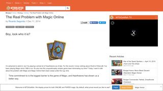 
                            6. The Real Problem with Magic Online - MTGGoldfish