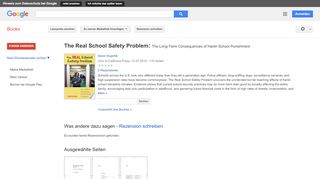 
                            3. The Real School Safety Problem: The Long-Term Consequences of Harsh ...