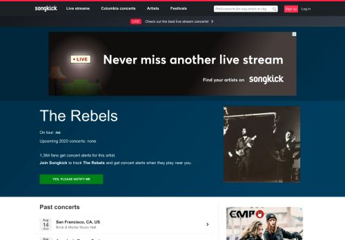 
                            13. The Rebels Tickets, Tour Dates 2019 & Concerts – Songkick