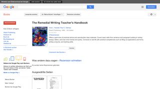 
                            11. The Remedial Writing Teacher's Handbook