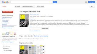 
                            12. The Report: Thailand 2016 - Resultado da Pesquisa de livros Google