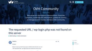
                            7. The requested URL /wp-login.php was not found on this server ...