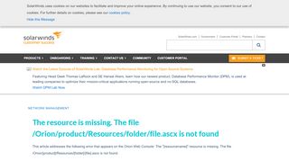 
                            13. The resource is missing. The file /Orion/product/Resources/folder/file ...