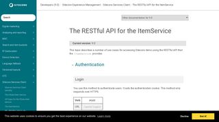 
                            5. The RESTful API for the ItemService - Sitecore Documentation