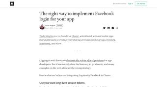 
                            6. The right way to implement Facebook login in a mobile app ...