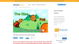 
                            3. The Rise and Fall of A Small Orange | Review Signal Blog