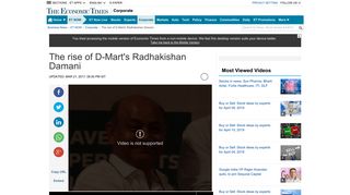 
                            7. The rise of D-Mart's Radhakishan Damani - The Economic Times ...