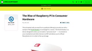 
                            10. The Rise of Raspberry Pi in Consumer Hardware – Hacker Noon