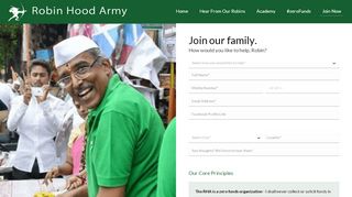 
                            11. The Robin Hood Army - Volunteer Sign Up